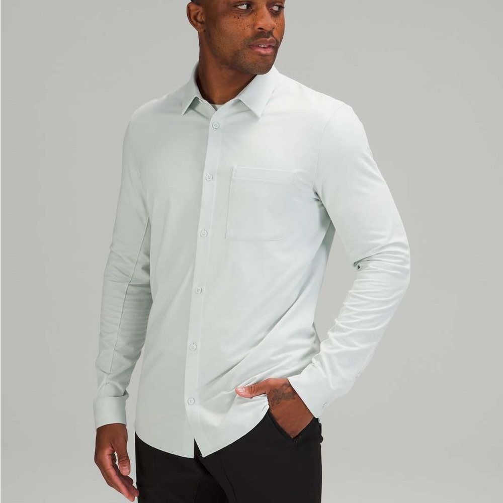 Lululemon Commission Long Sleeve Shirt (ocean mist)
